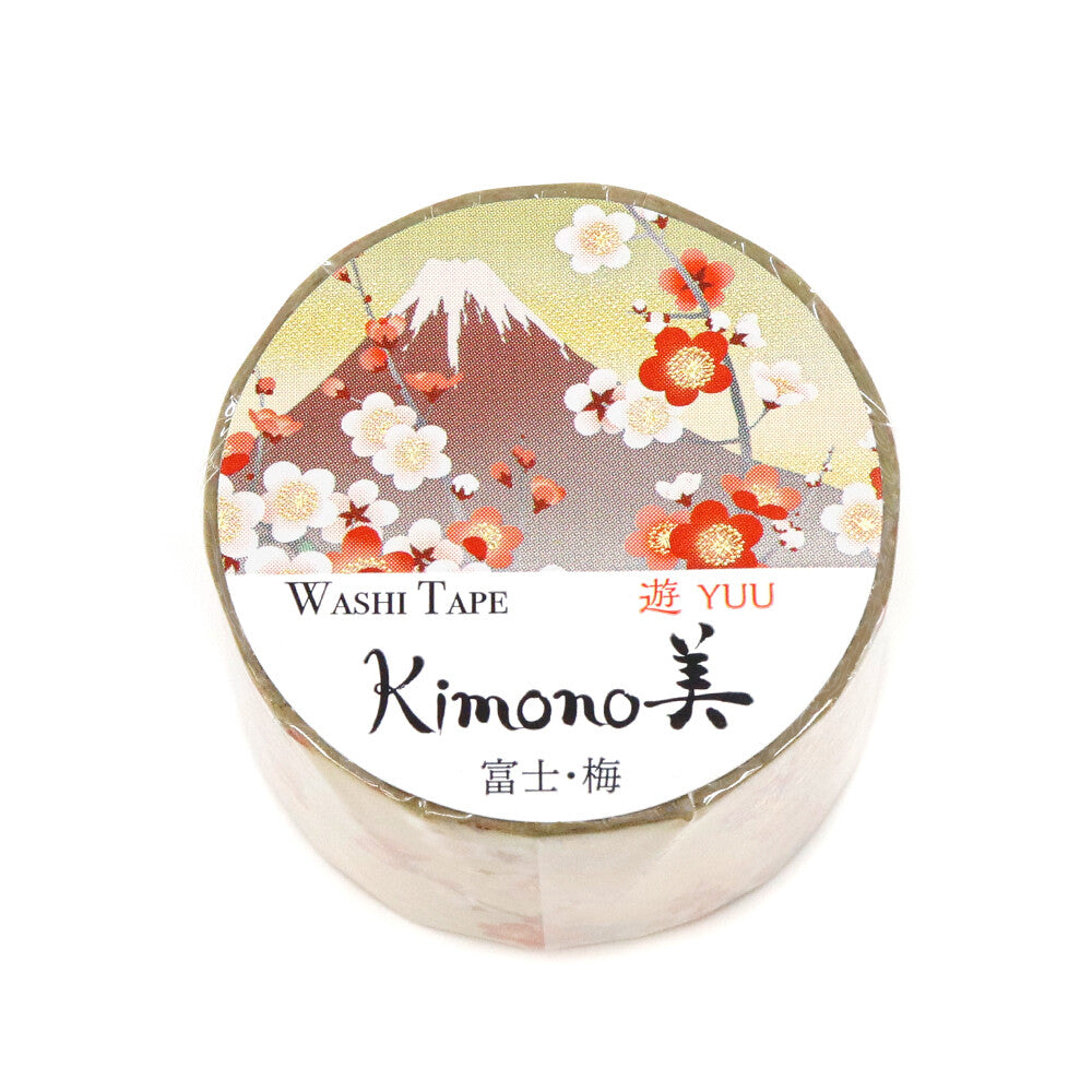 SAIEN - Foil-Stamped Washi Tape - Kimono Series - Plum