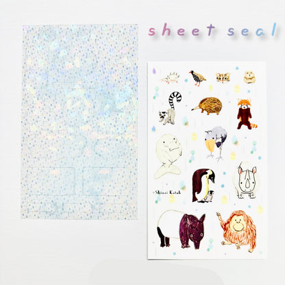 SEAL-DO Shinzi Katoh Holographic Stickers - Teary Rain x Endangered Species