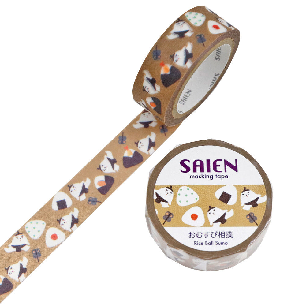 SAIEN - Washi Tape - Rice Ball Sumo