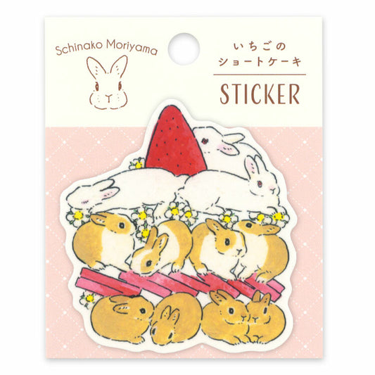 Active Corporation - Schinako Moriyama - Sticker - Strawberry Shortcake