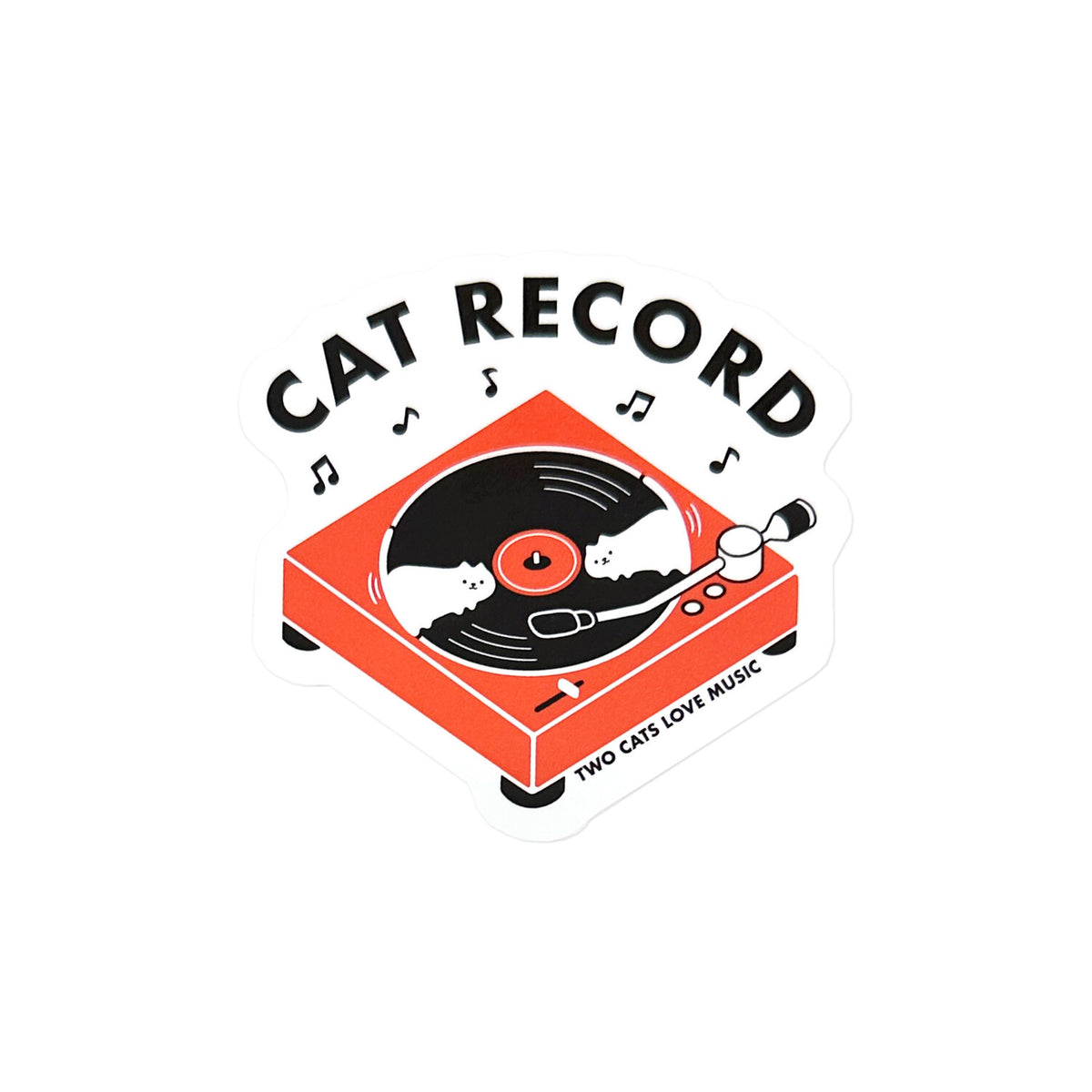 CREATORS CIRCUS x Shimizu - Die-Cut Sticker - Cat Record