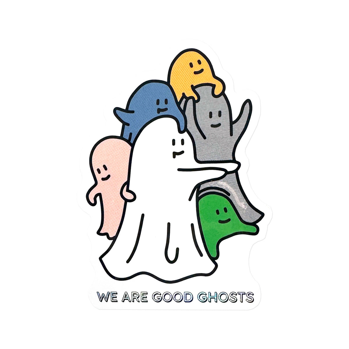 CREATORS CIRCUS x Percentage Design - Die-Cut Sticker - We Are Good Ghosts!