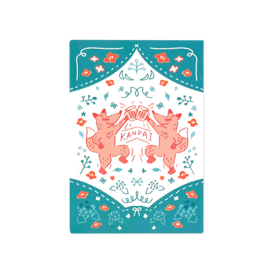 CREATORS CIRCUS x Tazzz - Sticker - Konkonkon Kanpai