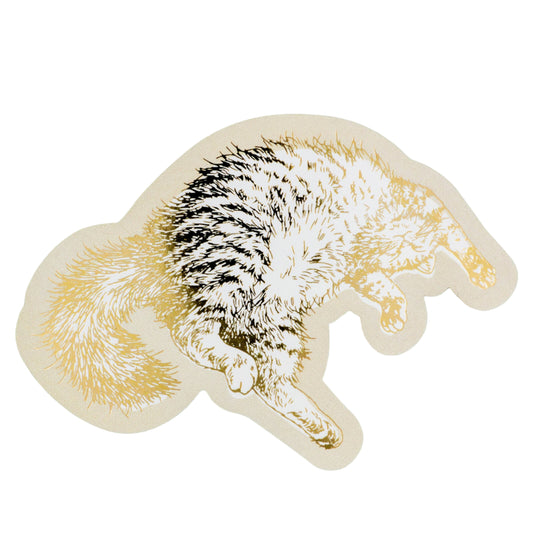 Rokkaku - Cat Art Collection - Cat Sticker - Sleepy