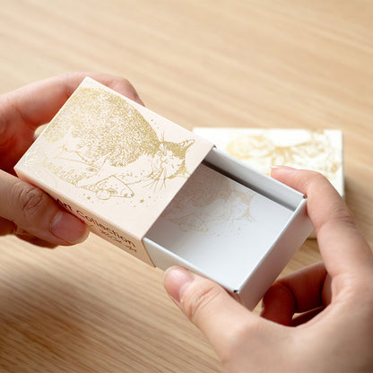 Rokkaku - Cat Art Collection - Mini Memo Box - Pink