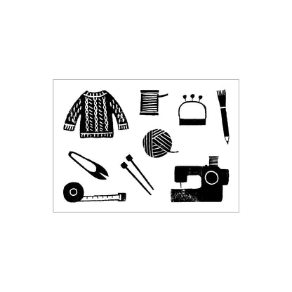 Suzuka Takeuchi × mizushima - JIZAI Clear Stamp Pocket Series - Shugei (Handicrafts)