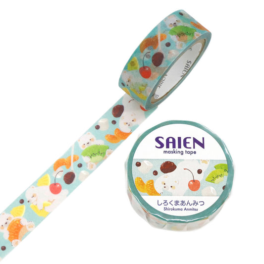 SAIEN - Washi Tape - Shirokuma Anmitsu (Polar Bear Dessert)