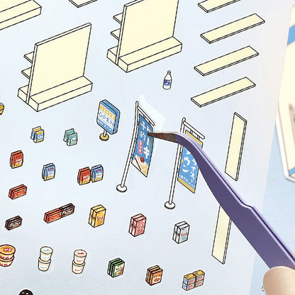 BGM - Stickers - Diorama 2.5D Stickers Vol. 1 - Convenience Store