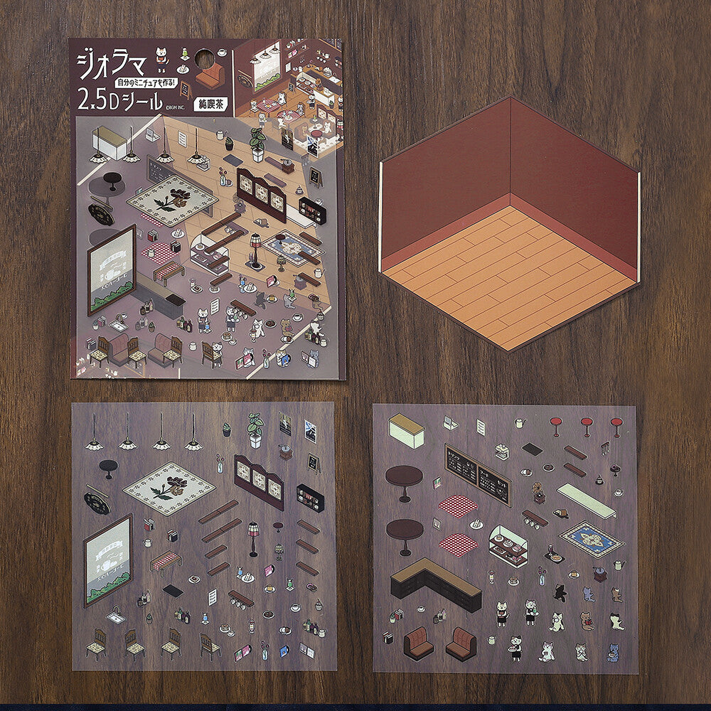 BGM - Stickers - Diorama 2.5D Stickers Vol. 1 - Pure Cafe