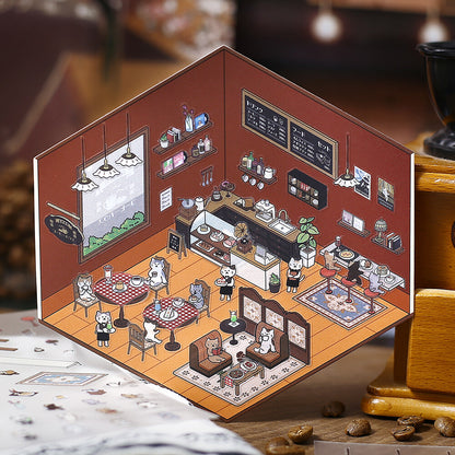 BGM - Stickers - Diorama 2.5D Stickers Vol. 1 - Pure Cafe