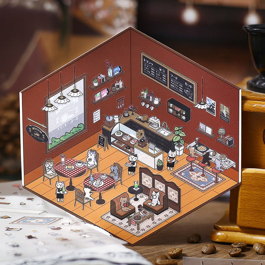 BGM - Stickers - Diorama 2.5D Stickers Vol. 1 - Pure Cafe