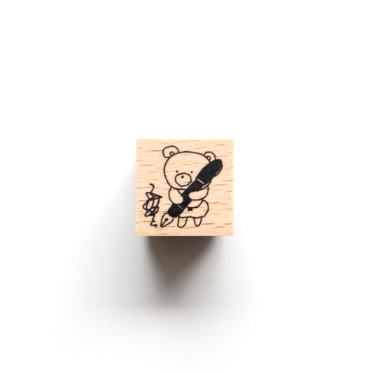 Forme - Rubber Stamp - Bear and Fountain Pen