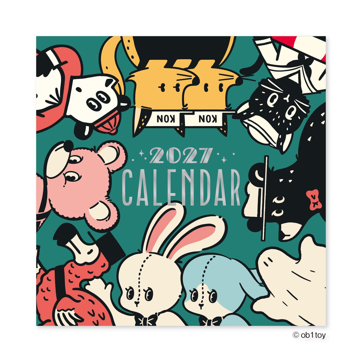 OB1TOY x Shinnippon Calendar - 2027 Mini Wall Calendar