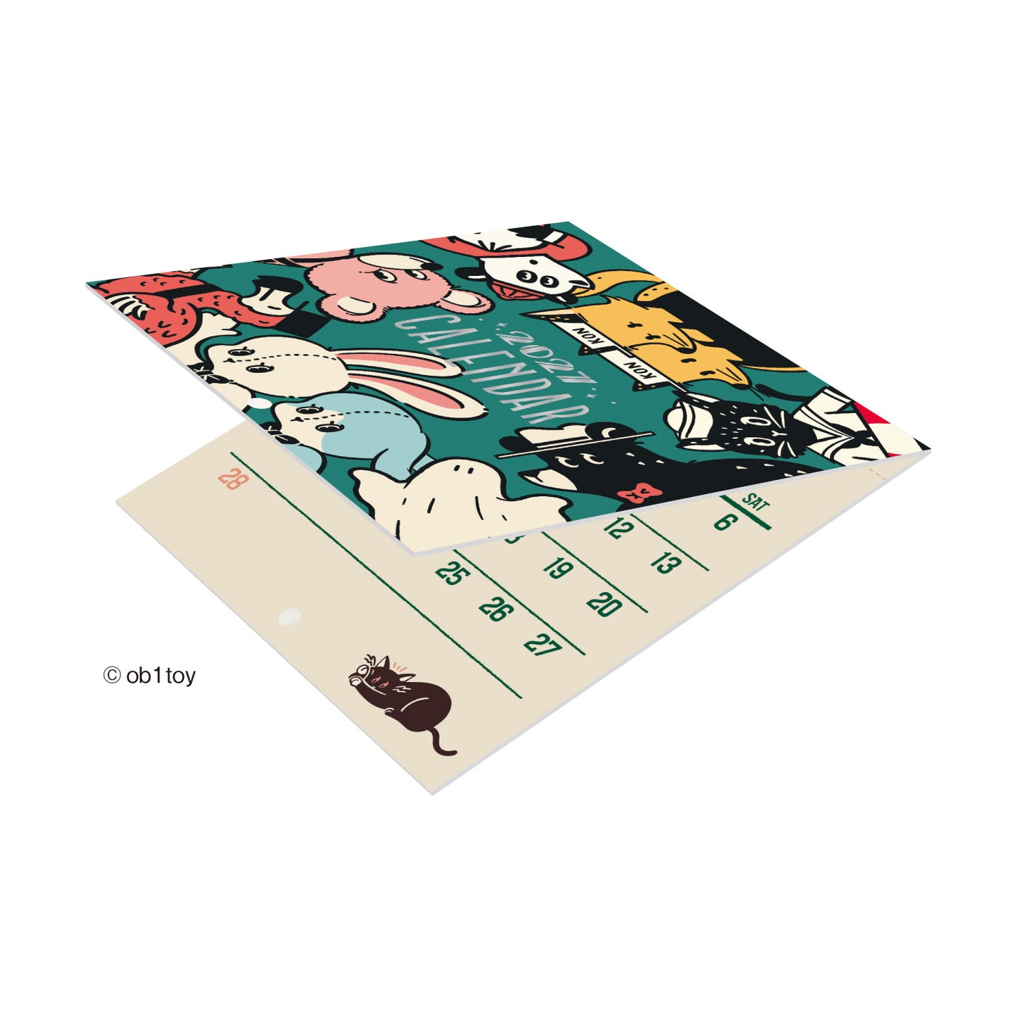OB1TOY x Shinnippon Calendar - 2027 Mini Wall Calendar