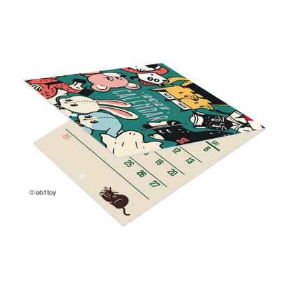 OB1TOY x Shinnippon Calendar - 2027 Mini Wall Calendar