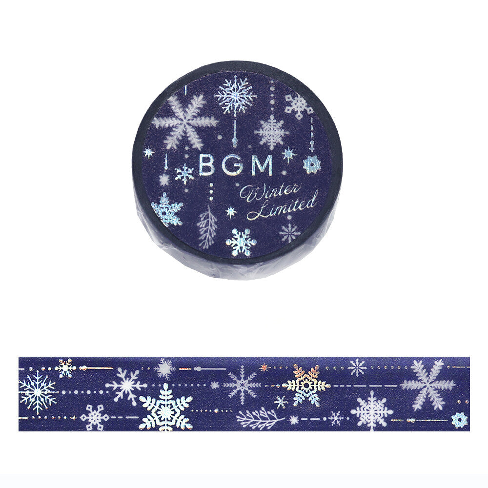 BGM Washi Tape - Winter Limited - Snowy Night