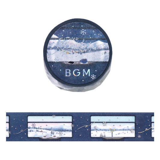 BGM Washi Tape - Winter Limited - Snow Viewing Sleeper Train