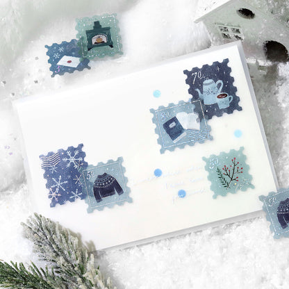 BGM Flake Stickers - Winter Limited - Post Office - Winter Letter