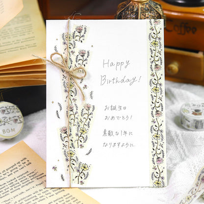 BGM Washi Tape - Flower Sketch