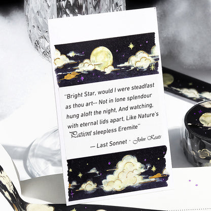 BGM Washi Tape - Illustrated Sky Vol. 2 - Moonlit Night