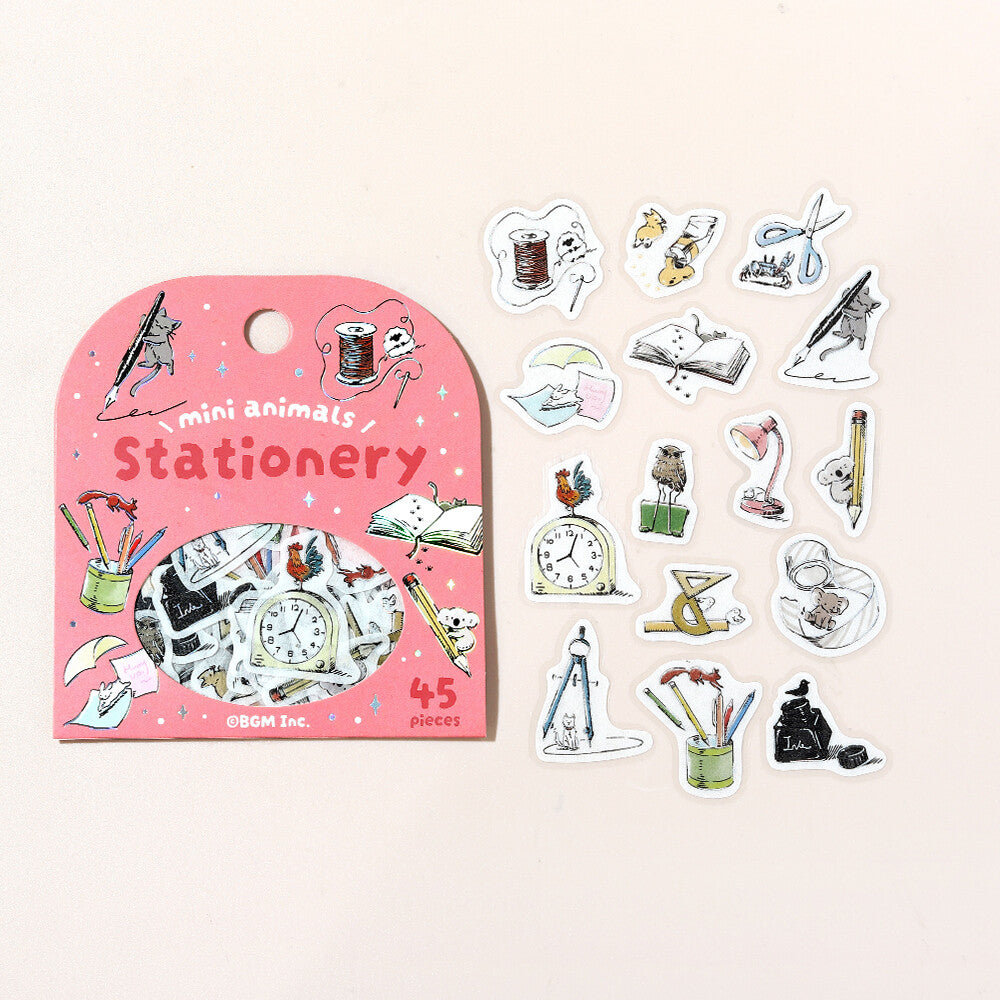 BGM Flake Stickers - Mini Animals - Stationery