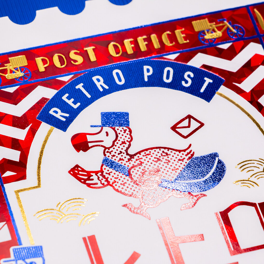 Rokkaku x OB1 - Foil-Stamped B6 Spiral Notebook - Retro Post Office