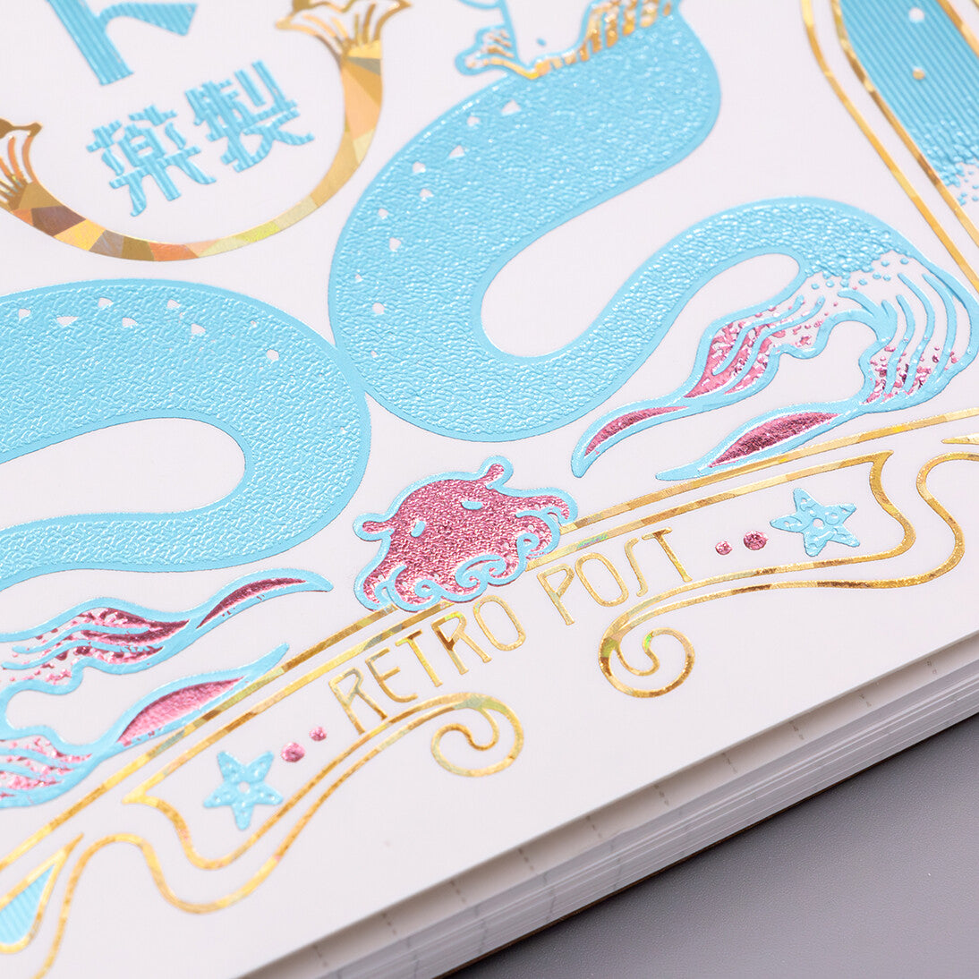 Rokkaku x OB1 - Foil-Stamped B6 Spiral Notebook - Mermaid Pharmaceutical