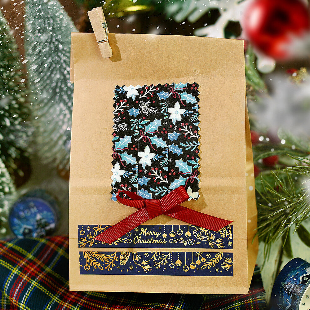 BGM - 20mm Washi Tape - Christmas Limited - Holly and Flowers