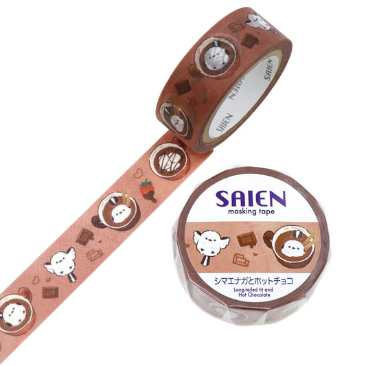 SAIEN - Washi Tape - Shima Enaga and Hot Chocolate