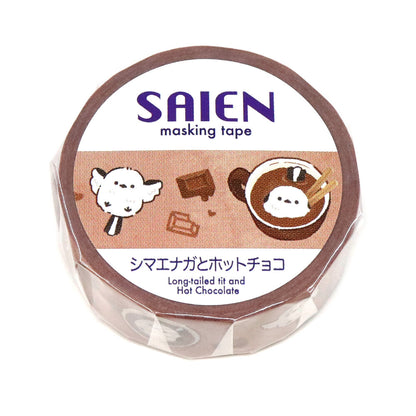 SAIEN - Washi Tape - Shima Enaga and Hot Chocolate