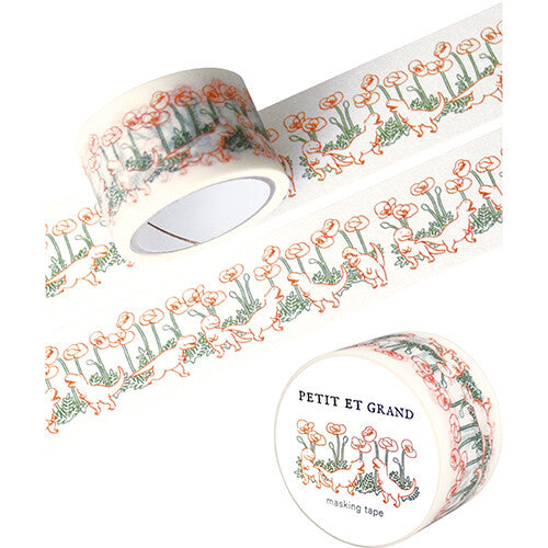 El Commun - Washi Tape - Petit et Grand - Dinosaurs and Poppies