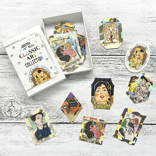 SEAL-DO Shinzi Katoh Flake Stickers - Classic Art Collection - Klimt