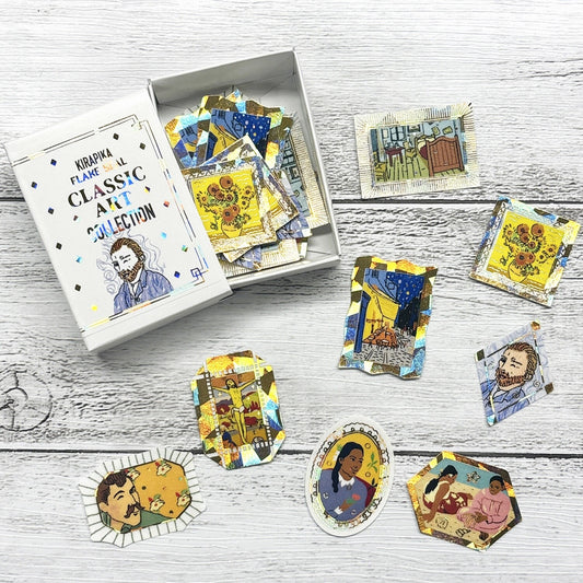 SEAL-DO Shinzi Katoh Flake Stickers - Classic Art Collection - Van Gogh / Gauguin