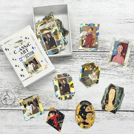 SEAL-DO Shinzi Katoh Flake Stickers - Classic Art Collection - Modigliani / Degas / Lautrec