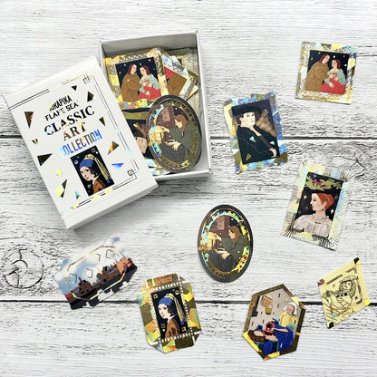SEAL-DO Shinzi Katoh Flake Stickers - Classic Art Collection - Rembrandt / Vermeer