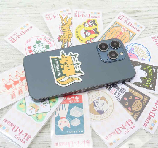 OB1TOY x General Sticker Co Ltd. - Retro Shopping Street Mini Sticker - Kon Kon Bros. Sign Factory