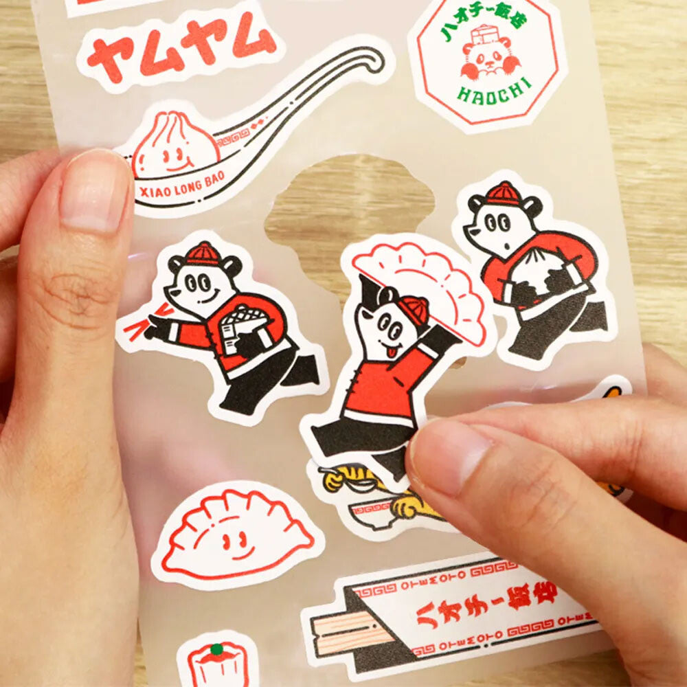 OB1TOY x Sanby - OB1TOY Collaboration - Multi-Stickers - Panda Restaurant