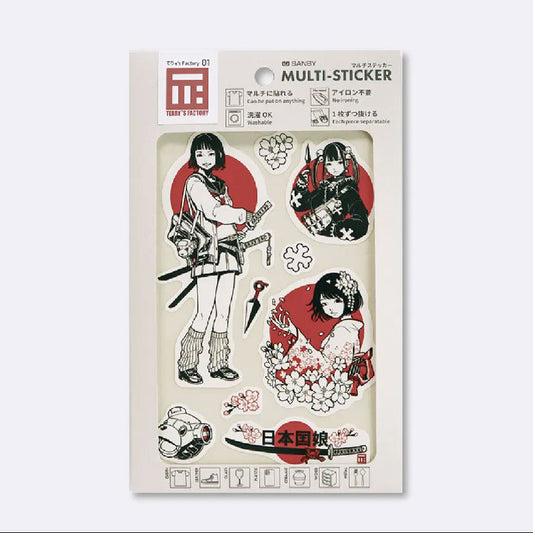 Sanby x Terry's Factory - Multi-Stickers - Japan Girl 1