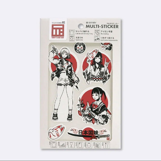 Sanby x Terry's Factory - Multi-Stickers - Japan Girl 2