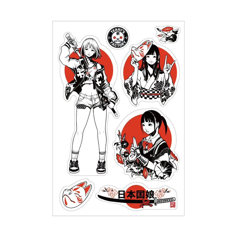 Sanby x Terry's Factory - Multi-Stickers - Japan Girl 2