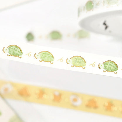 BGM Slim Washi Tape - Running Turtle