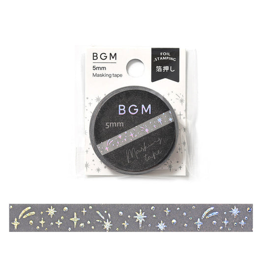 BGM Slim Washi Tape - Star Collector