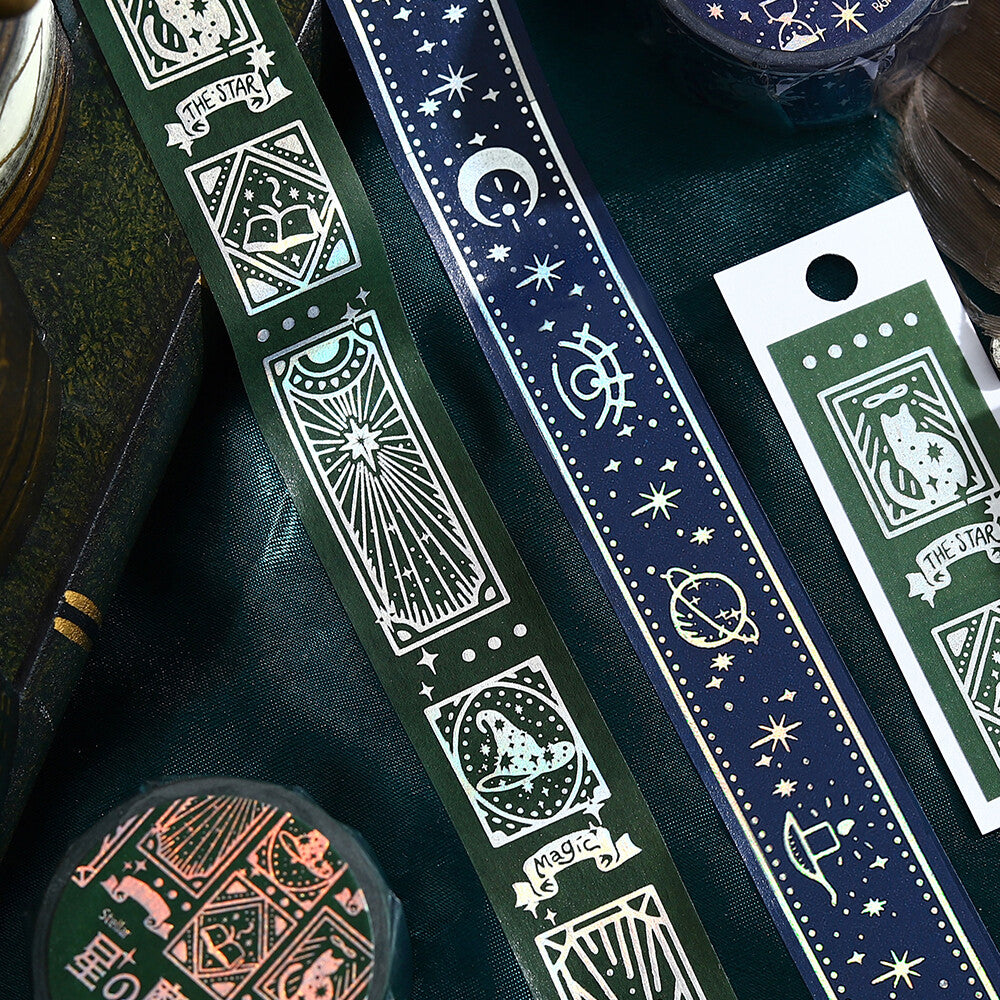 BGM Washi Tape - Stellar Grimoire / Star Spellbook - Blue
