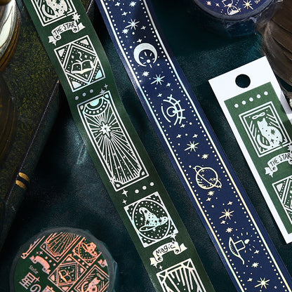 BGM Washi Tape - Stellar Grimoire / Star Spellbook - Blue