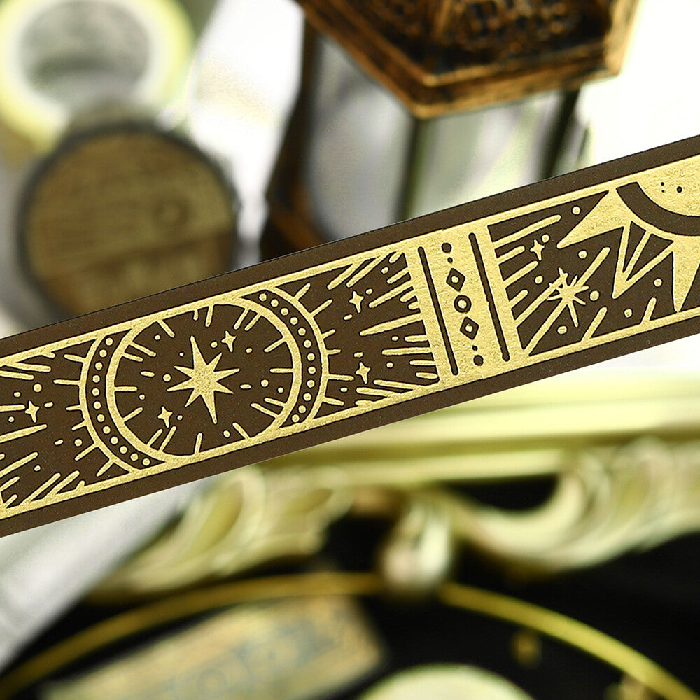 BGM Washi Tape - Stellar Grimoire / Star Spellbook - Sacred (Brown)