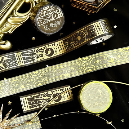 BGM Washi Tape - Stellar Grimoire / Star Spellbook - Sacred (Brown)