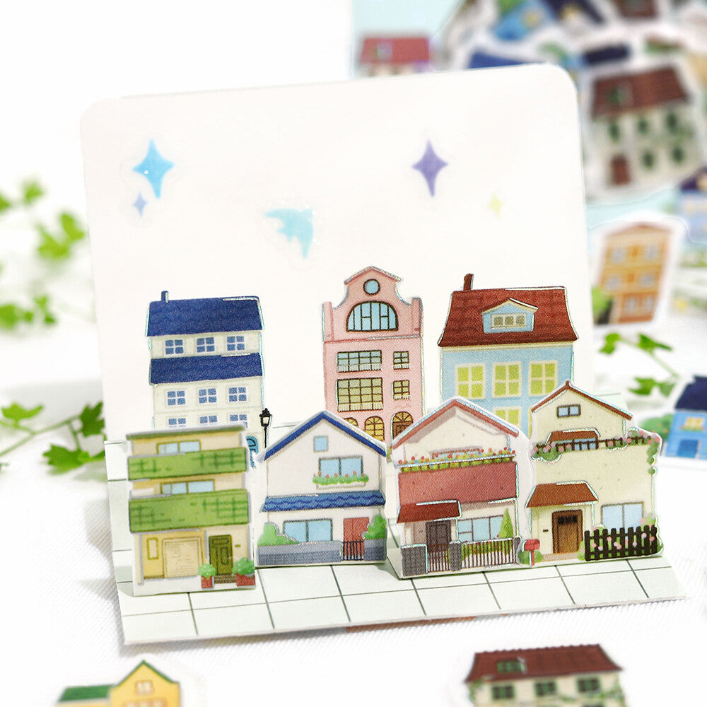 BGM Ippai Flake Stickers - Vol 4 - Lots of Houses!