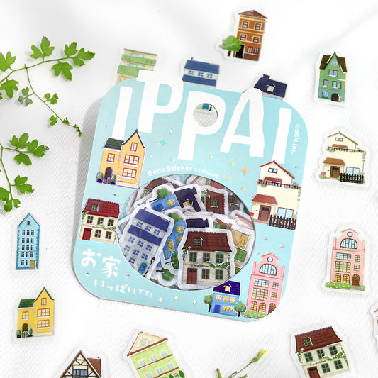 BGM Ippai Flake Stickers - Vol 4 - Lots of Houses!