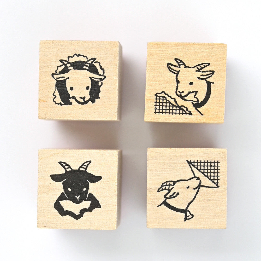 NB Co. Ltd. - Rubber Stamp Set - Mischief in the Margins - Goats