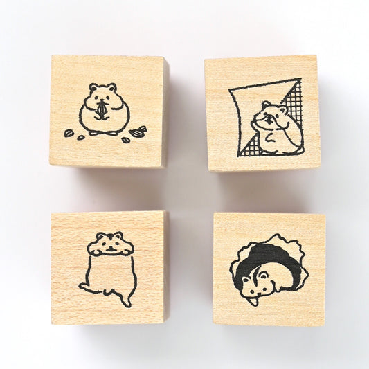 NB - Rubber Stamp Set - Mischief in the Margins - Hamsters